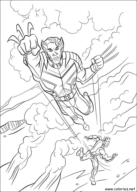 Coloriage de X-Men à imprimer