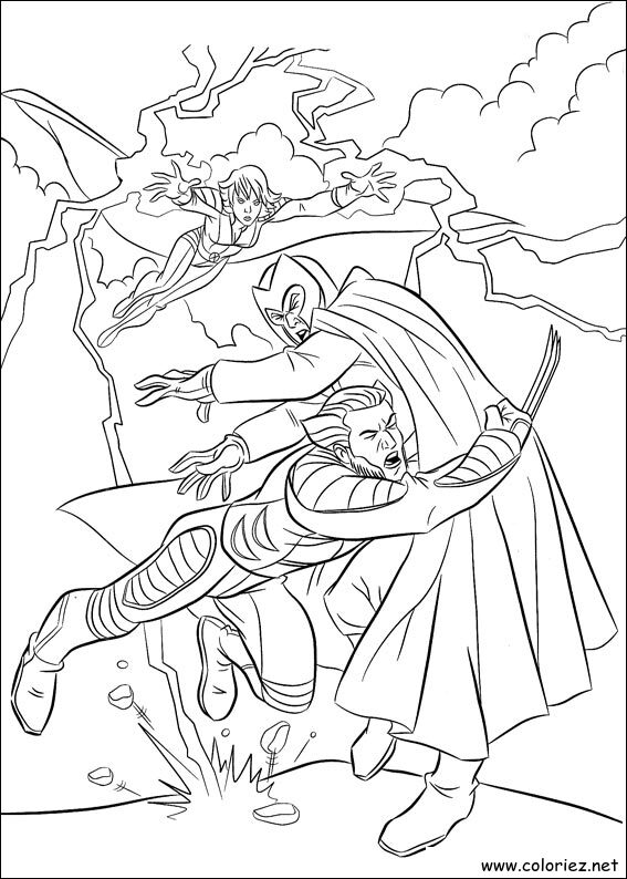 Coloriage de X-Men à imprimer