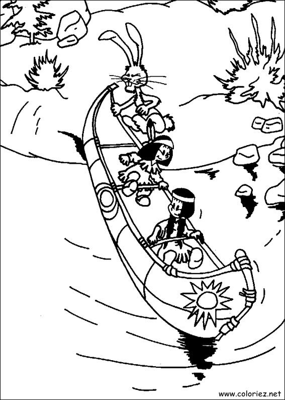 Coloriage de Yakari à imprimer
