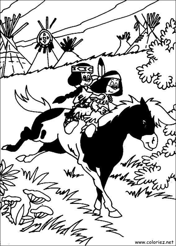 Coloriage de Yakari à imprimer