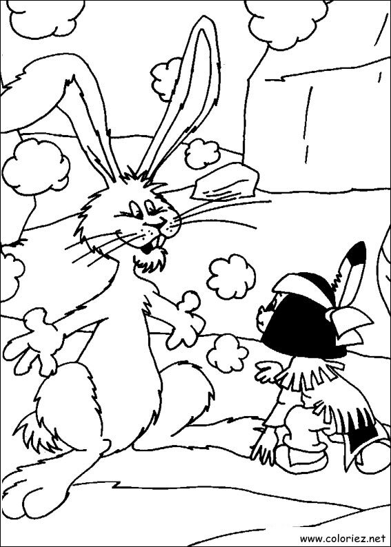 Coloriage de Yakari à imprimer
