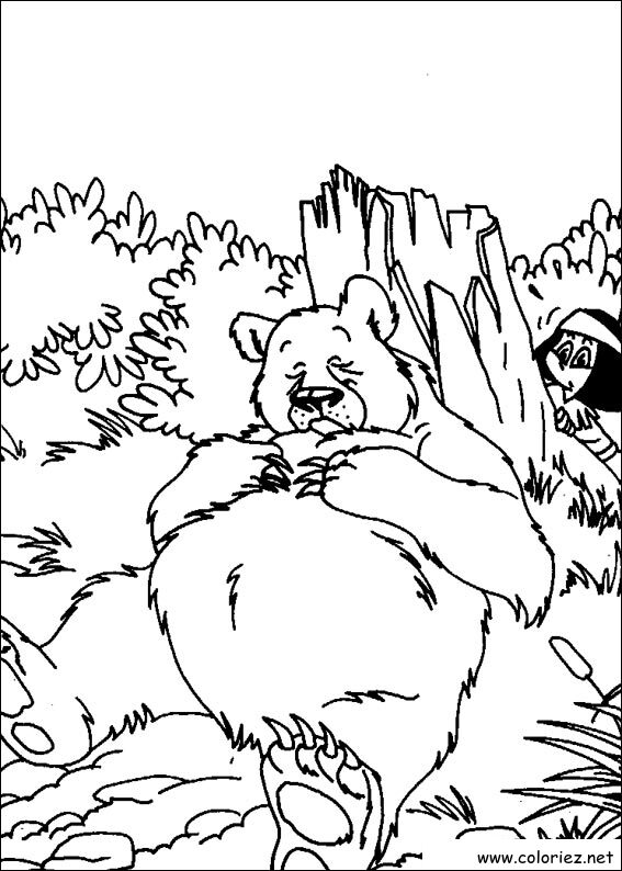 Coloriage de Yakari à imprimer