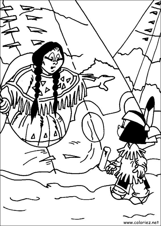 Coloriage de Yakari à imprimer