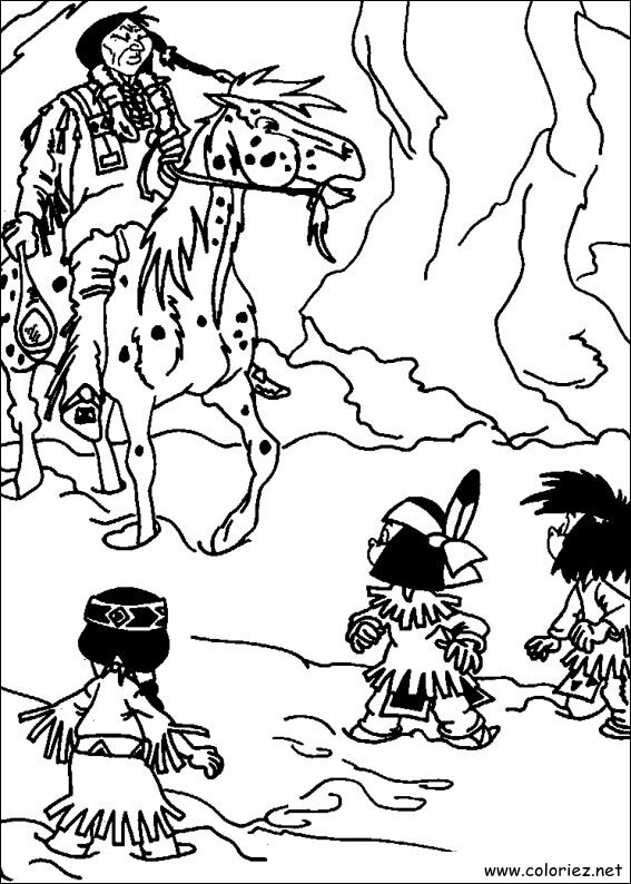 Coloriage de Yakari à imprimer
