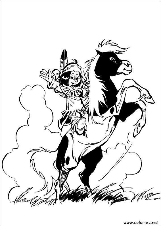 Coloriage de Yakari à imprimer
