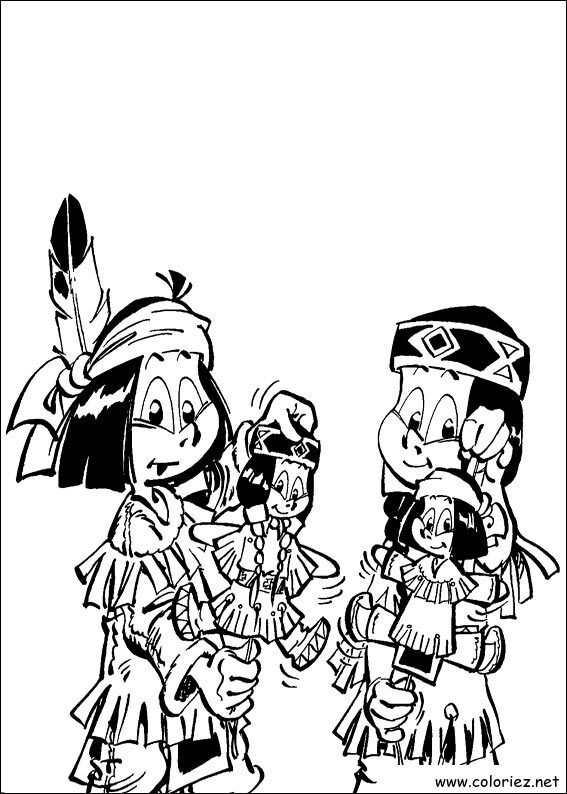 Coloriage de Yakari à imprimer