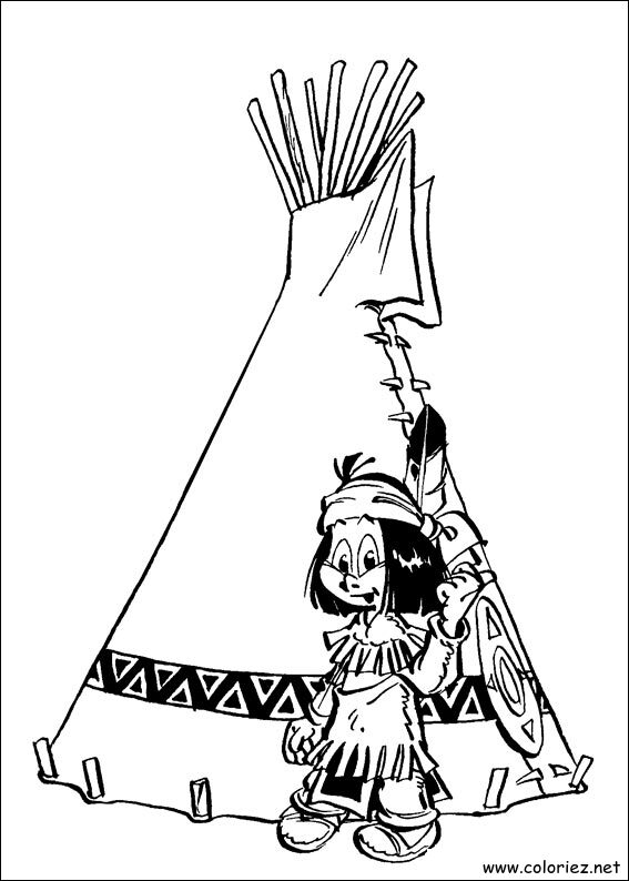 Coloriage de Yakari à imprimer
