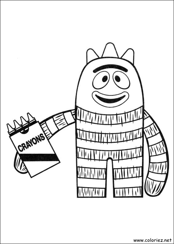 Coloriage de Yo Gabba Gabba! à imprimer