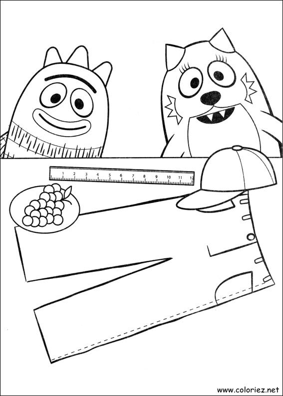 Coloriage de Yo Gabba Gabba! à imprimer