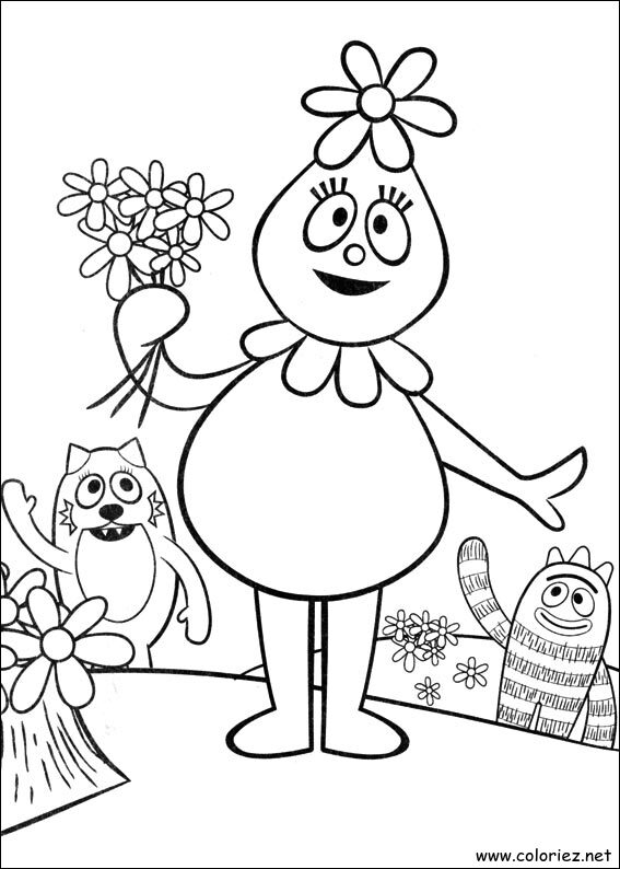 Coloriage de Yo Gabba Gabba! à imprimer