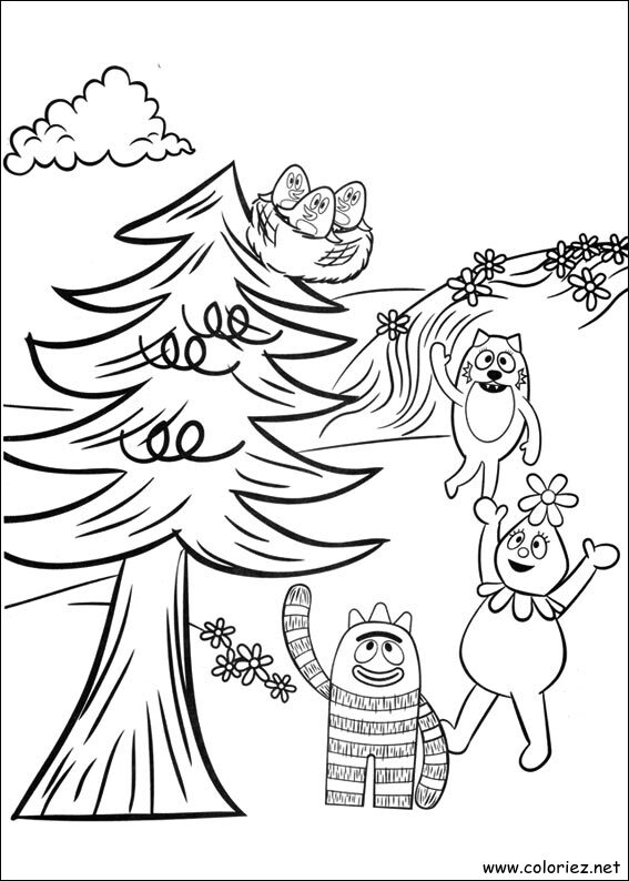 Coloriage de Yo Gabba Gabba! à imprimer