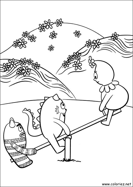 Coloriage de Yo Gabba Gabba! à imprimer