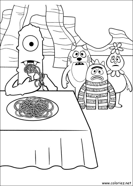 Coloriage de Yo Gabba Gabba! à imprimer