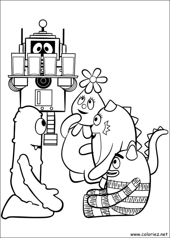Coloriage de Yo Gabba Gabba! à imprimer