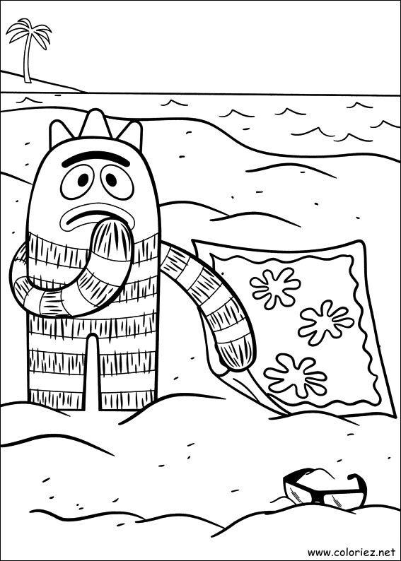 Coloriage de Yo Gabba Gabba! à imprimer