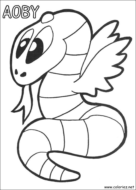 Coloriage de Yokomon à imprimer