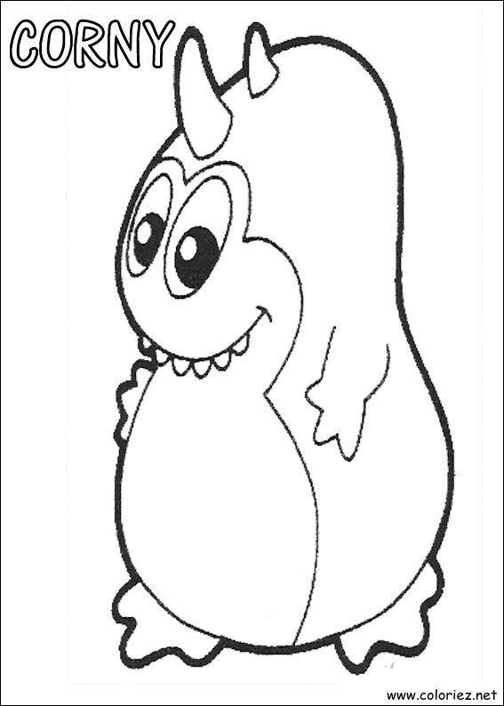 Coloriage de Yokomon à imprimer