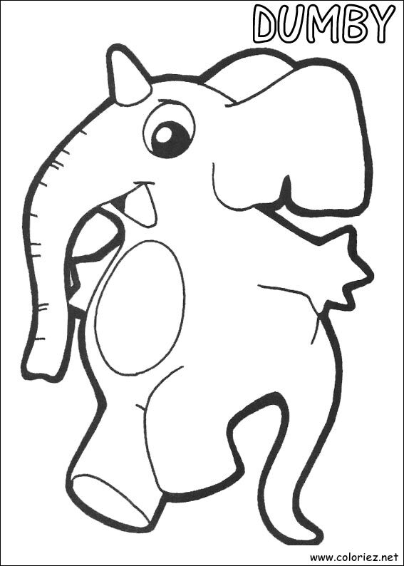 Coloriage de Yokomon à imprimer