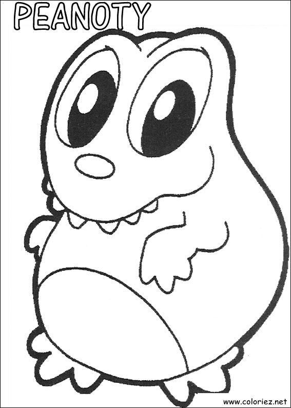 Coloriage de Yokomon à imprimer