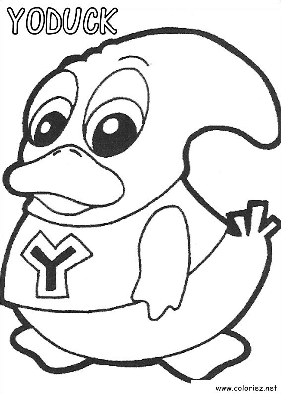 Coloriage de Yokomon à imprimer