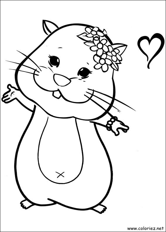 Coloriage de Zhu Zhu Pets à imprimer