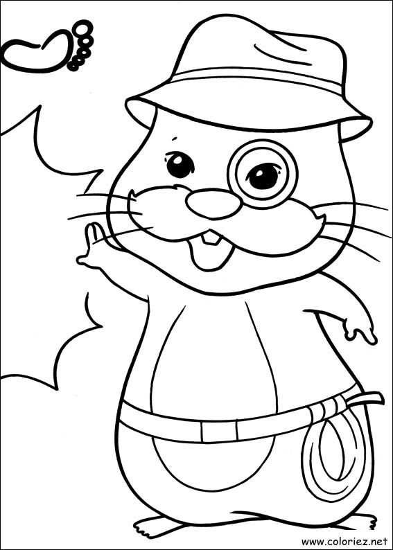 Coloriage de Zhu Zhu Pets à imprimer