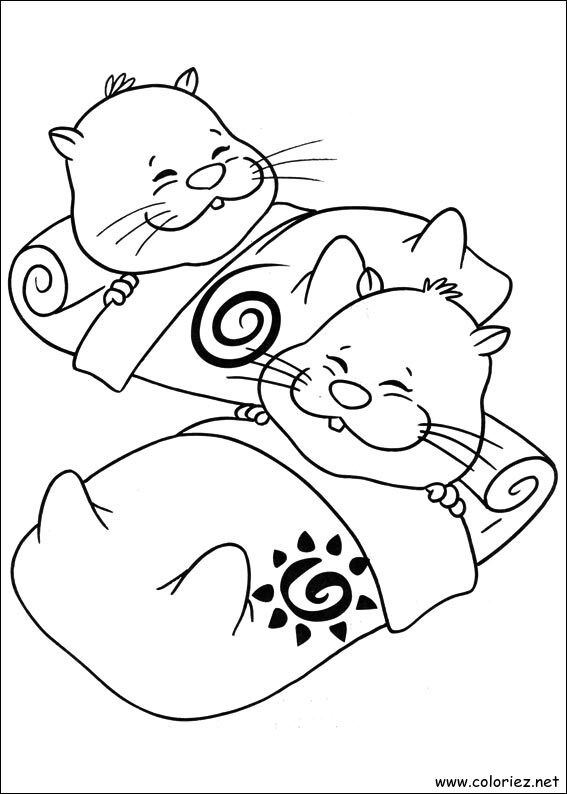 Coloriage de Zhu Zhu Pets à imprimer