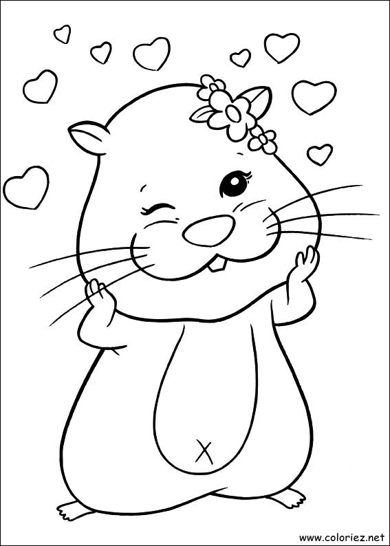 Coloriage de Zhu Zhu Pets à imprimer