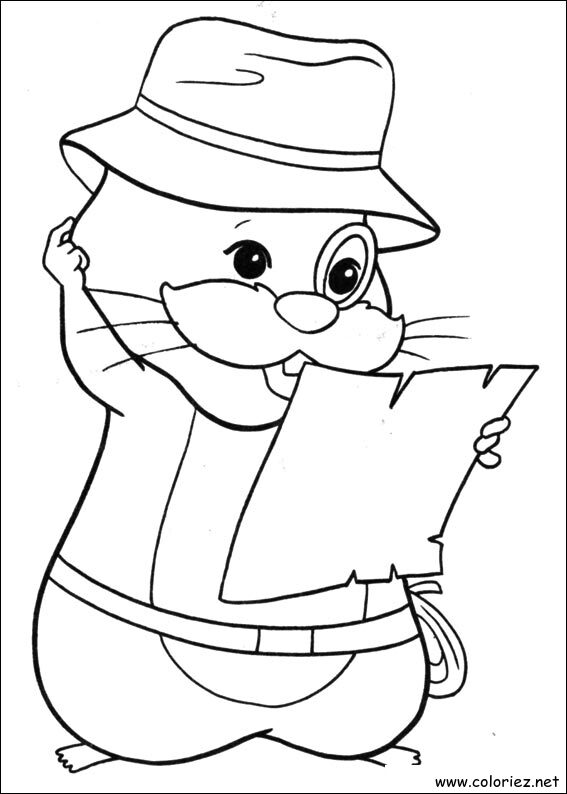 Coloriage de Zhu Zhu Pets à imprimer