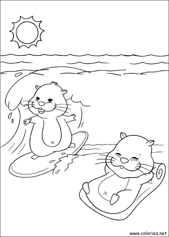 Coloriage de Zhu Zhu Pets à imprimer