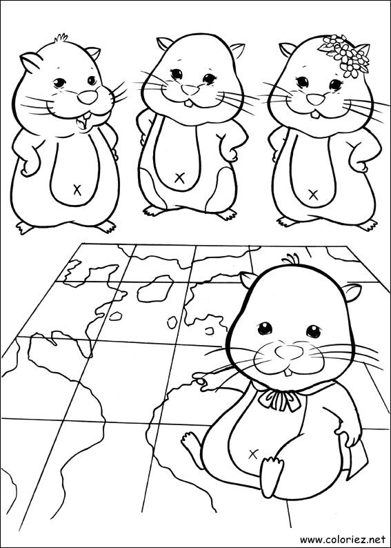 Coloriage de Zhu Zhu Pets à imprimer