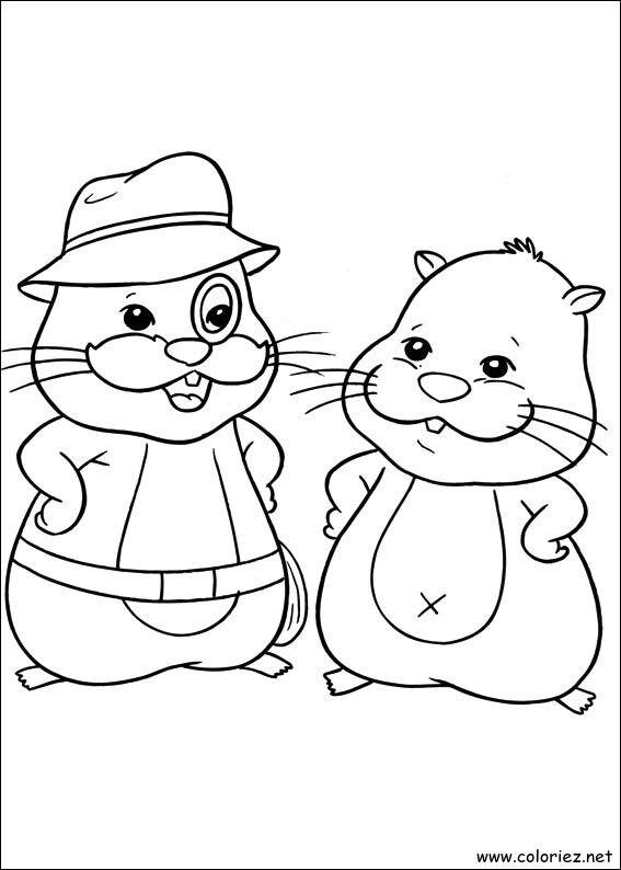 Coloriage de Zhu Zhu Pets à imprimer