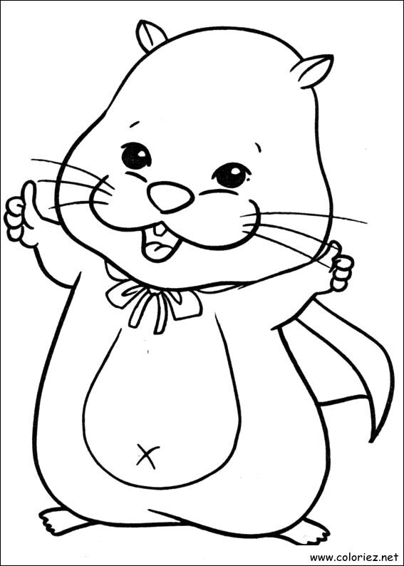 Coloriage de Zhu Zhu Pets à imprimer