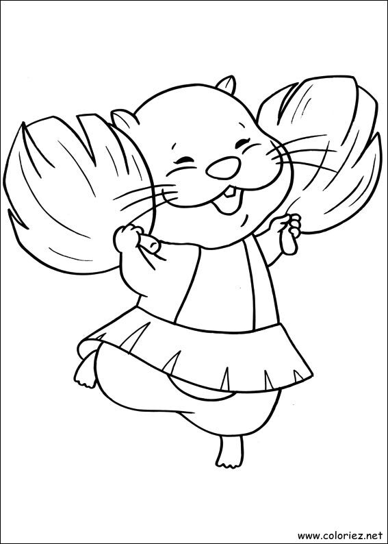 Coloriage de Zhu Zhu Pets à imprimer