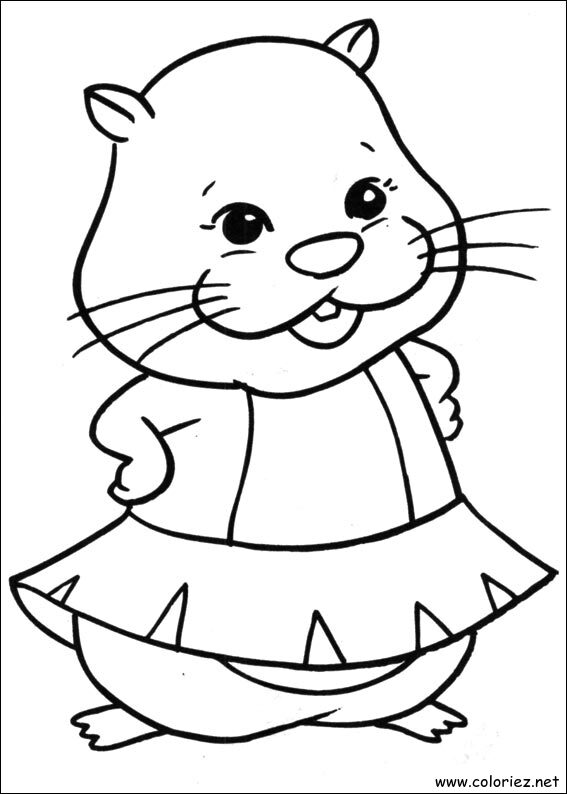 Coloriage de Zhu Zhu Pets à imprimer