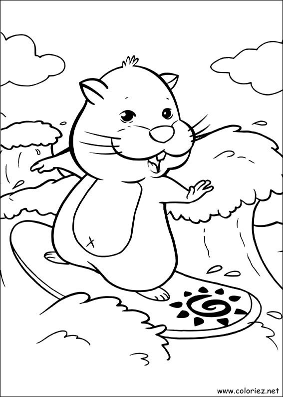 Coloriage de Zhu Zhu Pets à imprimer