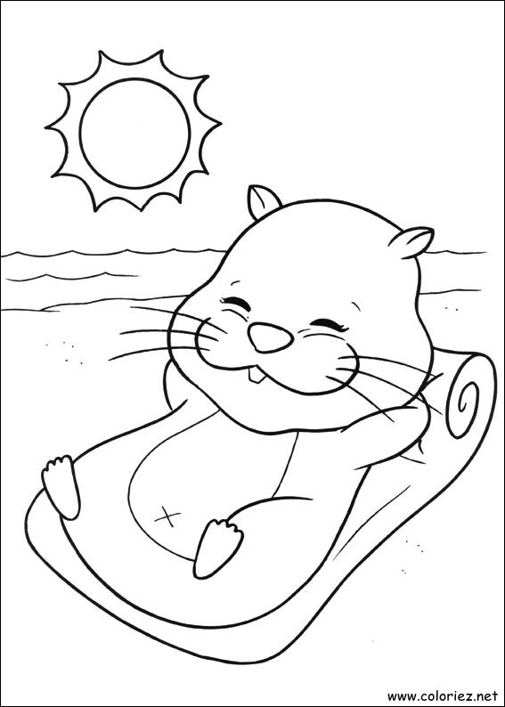 Coloriage de Zhu Zhu Pets à imprimer
