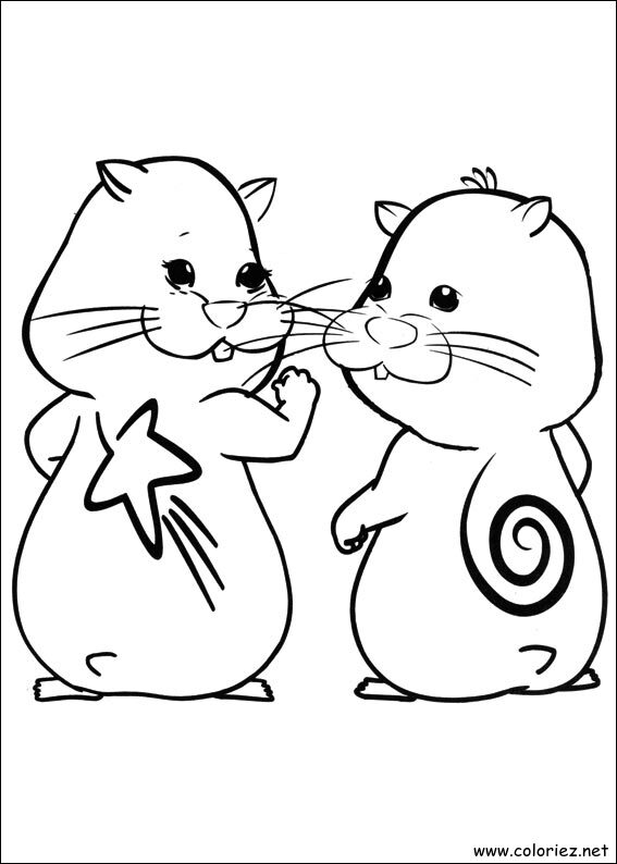 Coloriage de Zhu Zhu Pets à imprimer