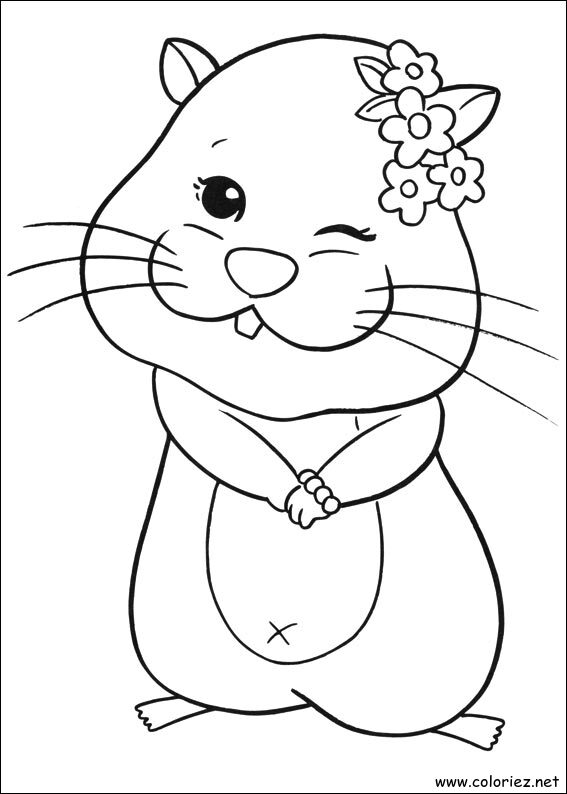Coloriage de Zhu Zhu Pets à imprimer